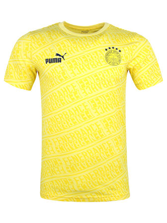 PUMA FENERBAHÇE PATTERN SARI TSHIRT