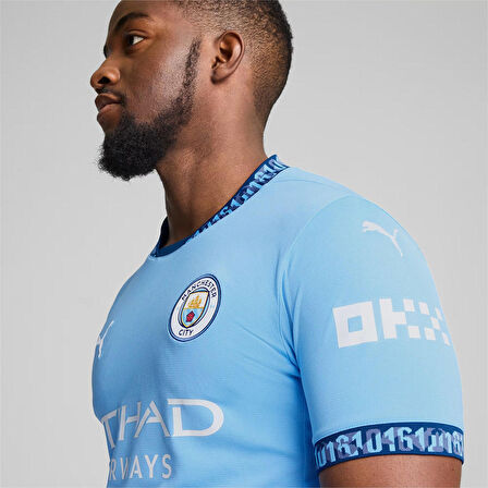 Manchester City FC 2024/25 İç Saha Erkek Mavi Futbol Forması 77507501