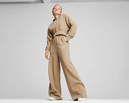 Puma Classics+ Relaxed Sweatpants Kadın Günlük Eşofman Altı 62656867 Krem