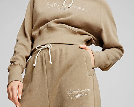 Puma Classics+ Relaxed Sweatpants Kadın Günlük Eşofman Altı 62656867 Krem