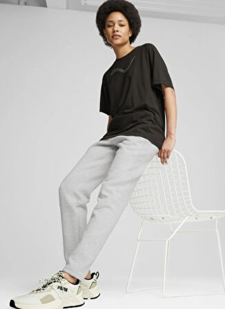 Gri Kadın Lastikli Bel Regular Fit Eşofman Altı 68167204EVOSTRIPE Pants op