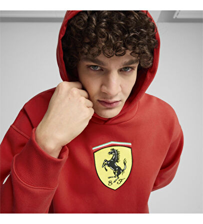 Puma 62705402 Ferrari Race Bigshield Hdie Erkek Sweatshirt