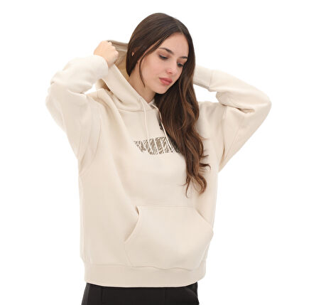 681492-87 Puma Ess+ Anımal Hoodie Fl Kadın Sweatshirt Krem