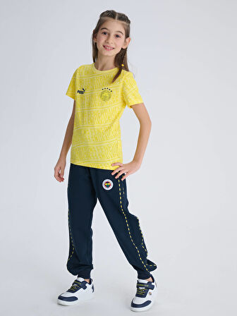 PUMA FENERBAHÇE PATTERN SARI JR TSHIR