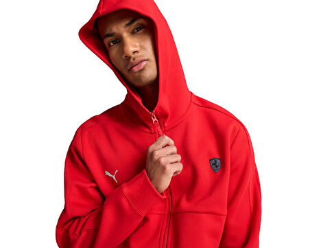 Puma Ferrari Style Sweat Jacket Erkek Günlük Ceket 62709402 Kırmızı