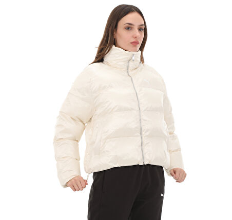 626514-87 Puma Shiny Puffer Jacket Kadın Mont Beyaz