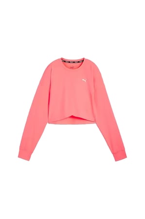 Cloudspun Crossover Crew Kadın Pembe Koşu Sweatshirt KADIN KOŞU SWEATSHIRT 52587916