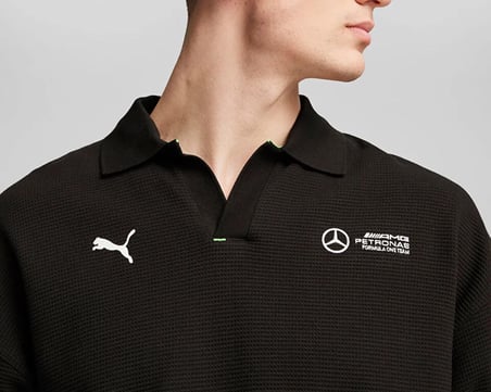 Puma Mapf1 Longsleeve Polo Erkek Günlük Uzun Kollu Polo Tişört 62733901 Siyah