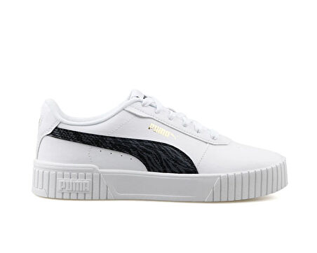 Puma Carina 2.0 Zebra Jr Kadın Günlük Ayakkabı 39939702 Beyaz