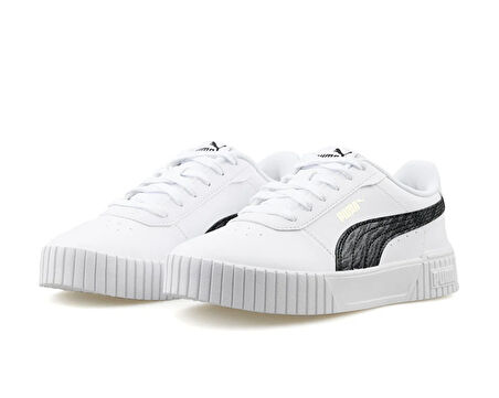 Puma Carina 2.0 Zebra Jr Kadın Günlük Ayakkabı 39939702 Beyaz