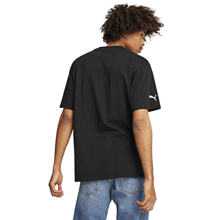 F1 Graphic Logo Erkek Siyah Günlük Stil T-Shirt 62642101
