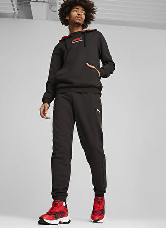 Siyah Erkek Normal Bel Dar Kalıp Eşofman Altı 62722601 F1 Sweatpants