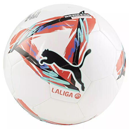 PUMA PUMA ORBİTA LALİGA 1 MS WHİTE-MULTİCOLOR UNISEX FUTBOL TOPU