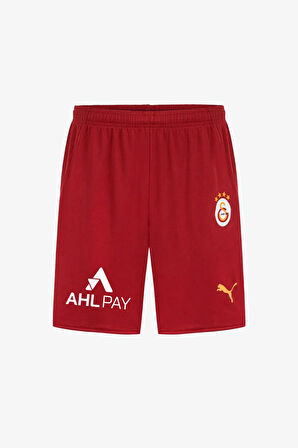 Puma Galatasaray S.K 2425 İç Saha Erkek Kırmızı Futbol Şortu 77967401