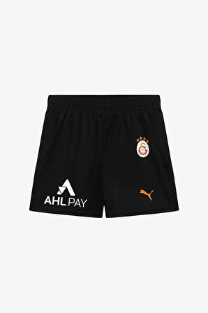 Puma Galatasaray S.K 2425 Deplasman Çocuk Siyah Futbol Şortu 77967303