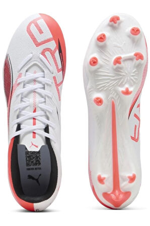Erkek Krampon Ultra 5 Play Fg/ag White- Black-glowing Red 10816901