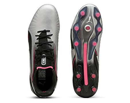Puma King Ultimate Fg/Ag Erkek Çim Zemin Kramponu 10830303 Gri