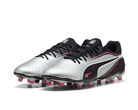 Puma King Match Fg/Ag Erkek Çim Zemin Kramponu 10831502 Gri