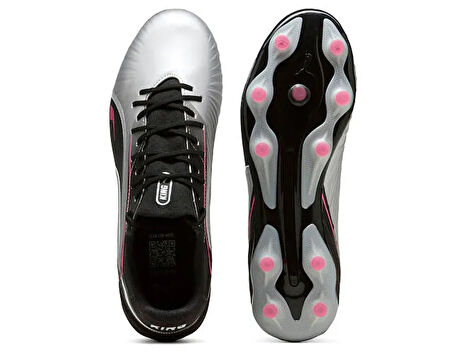 Puma King Match Fg/Ag Erkek Çim Zemin Kramponu 10831502 Gri