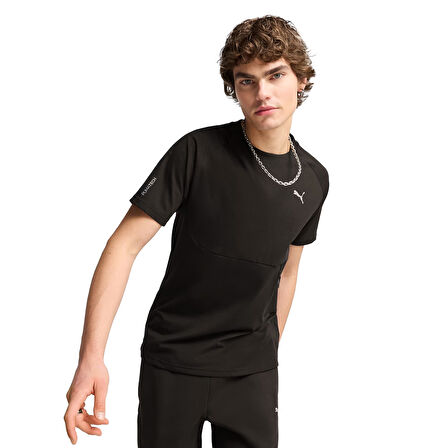 Tech Pocket Erkek Siyah Günlük Stil T-Shirt 62967301