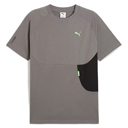 Tech Pocket Erkek Gri Günlük Stil T-Shirt 62967379
