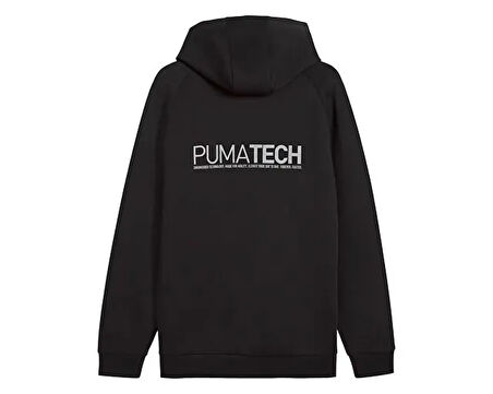 Puma Pumatech Relaxed Hoodie Erkek Günlük Sweatshirts 62968101 Siyah