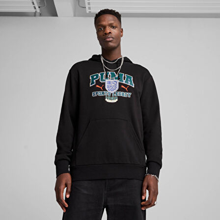 Puma Wardrobe Ess Graphic Hoodie Erkek Sweatshirt