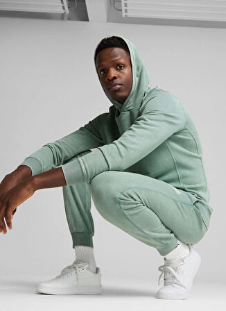 Puma 68464130 PUMA CLASS Hoodie Yeşil Kapüşon Yaka Regular Fit Düz Erkek Sweatshırt