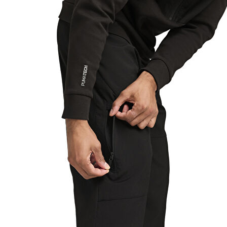 Tech Cargo Unisex Siyah Günlük Stil Eşofman Altı 68460901
