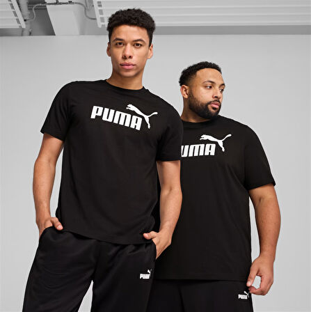 Puma Ess No.1 Logo Tee Erkek Siyah Spor Tişört - 682532 01