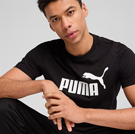 Puma Ess No.1 Logo Tee Erkek Siyah Spor Tişört - 682532 01