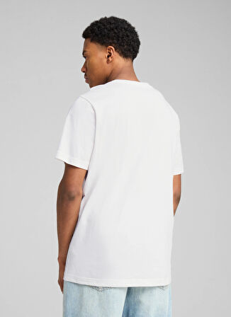 68253202 ESS No. 1 Logo Tee Wh Beyaz Yuvarlak Yaka Regular Fit Baskılı Erkek T-Shirt