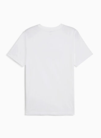 68253202 ESS No. 1 Logo Tee Wh Beyaz Yuvarlak Yaka Regular Fit Baskılı Erkek T-Shirt
