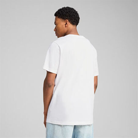Puma Ess No.1 Logo Tee Erkek Beyaz Spor Tişört - 682532 02