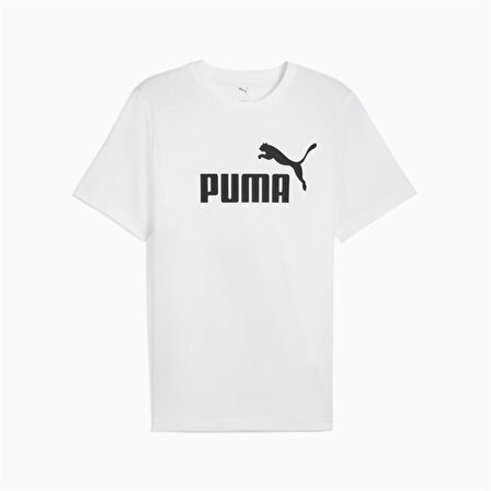 Puma Ess No.1 Logo Tee Erkek Beyaz Spor Tişört - 682532 02