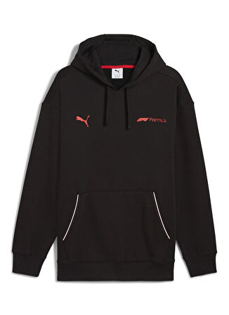 Puma 63012101 F1 ESS+ Graphic Hoodie PUM Kırmızı Kapüşon Yaka Regular Fit Düz Erkek Sweatshırt