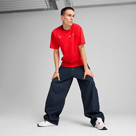 F1 Essentials+ Erkek Kırmızı Günlük Stil T-Shirt 63012203
