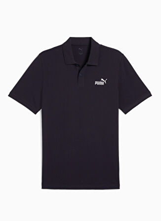 68255216 ESS No. 1 Logo Pique Polo Siyah Polo Yaka Regular Fit Erkek T-Shirt