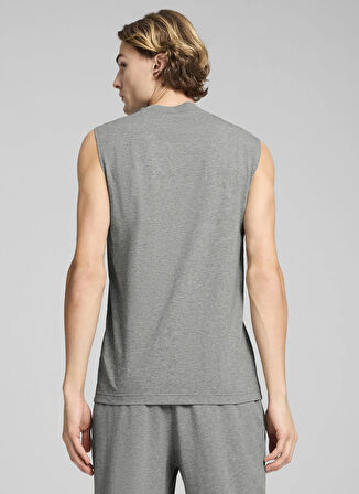 Puma 68262603 ESS No. 1 Logo Sleeveless Gri Yuvarlak Yaka Regular Fit Baskılı Erkek T-Shirt