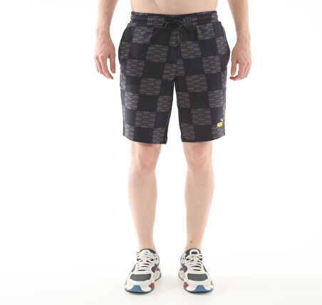 684634-16 Puma Unıted Aop Shorts Erkek Şort Ve Kapri Gri