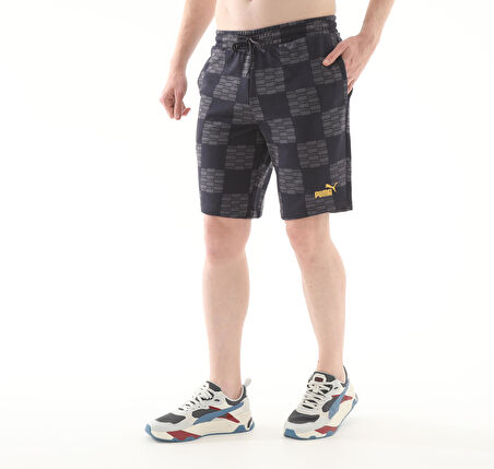 684634-16 Puma Unıted Aop Shorts Erkek Şort Ve Kapri Gri