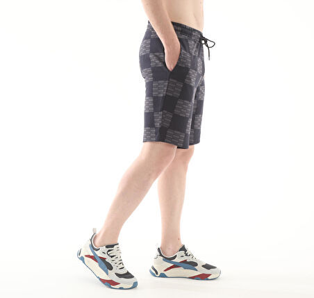 684634-16 Puma Unıted Aop Shorts Erkek Şort Ve Kapri Gri