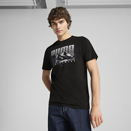Puma 68482801 Graphics Mountain Tee Erkek Spor Tişört