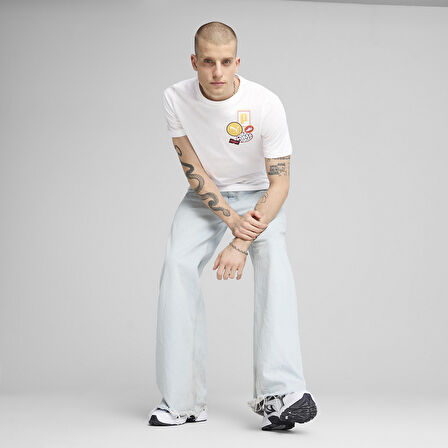 Graphics Icon Unisex Beyaz Günlük Stil T-Shirt 68482902