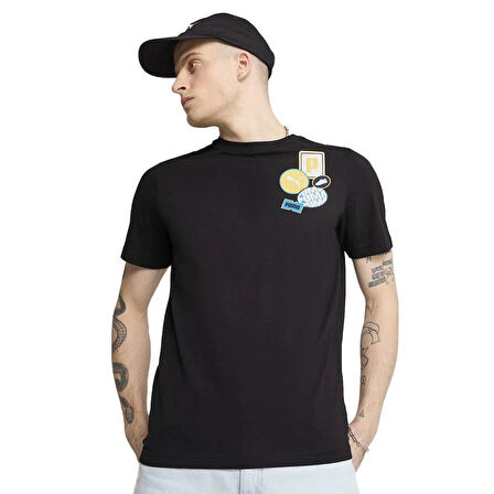 Puma Graphics Icon Unisex Siyah Günlük Stil Tişört 68482901