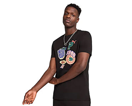 Puma Wardrobe Ess Graphic Tee Erkek Günlük Tişört 62962701 Renkli