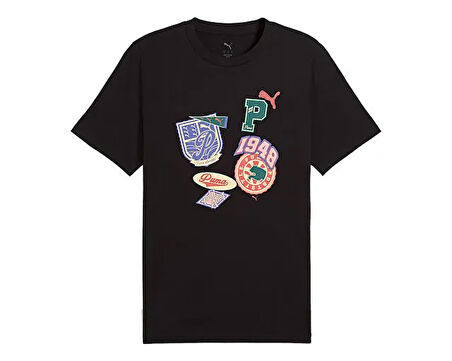 Puma Wardrobe Ess Graphic Tee Erkek Günlük Tişört 62962701 Renkli