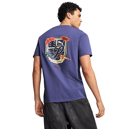Wardrobe Erkek Mavi Günlük Stil T-Shirt 62962846