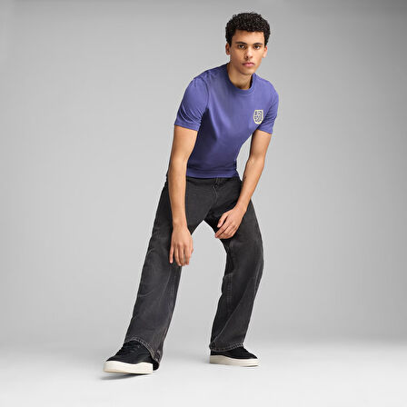 Wardrobe Erkek Mavi Günlük Stil T-Shirt 62962846