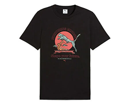 Puma Graphics Puma Bonsai Tee Erkek Günlük Tişört 62963401 Siyah